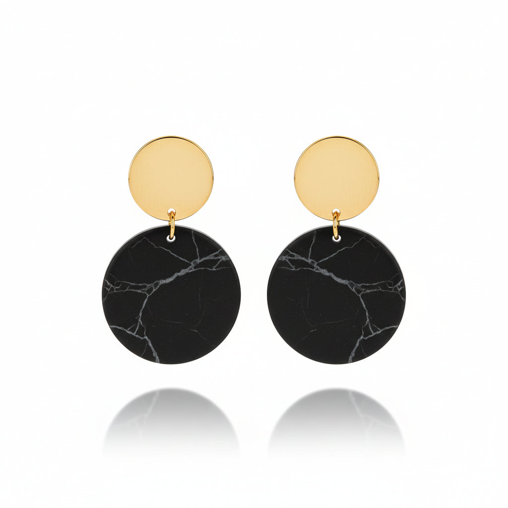 Trendy Acrylic Stones Design Earrings