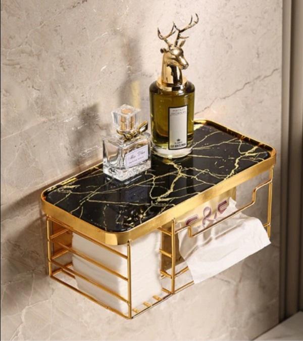 Storage Solution For Organized Makeup Makeup Brush Organizer, Paper Towel Rack Cosmetics shelf