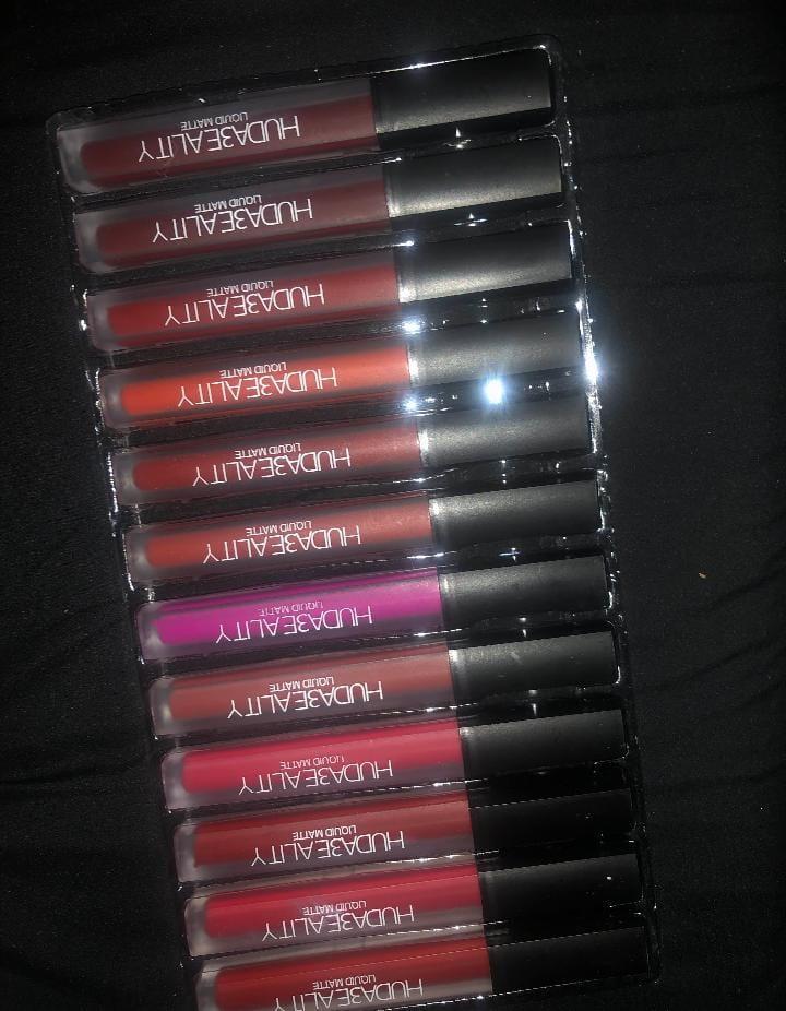 Huda Beauty Matte Lip Gloss Set of 12