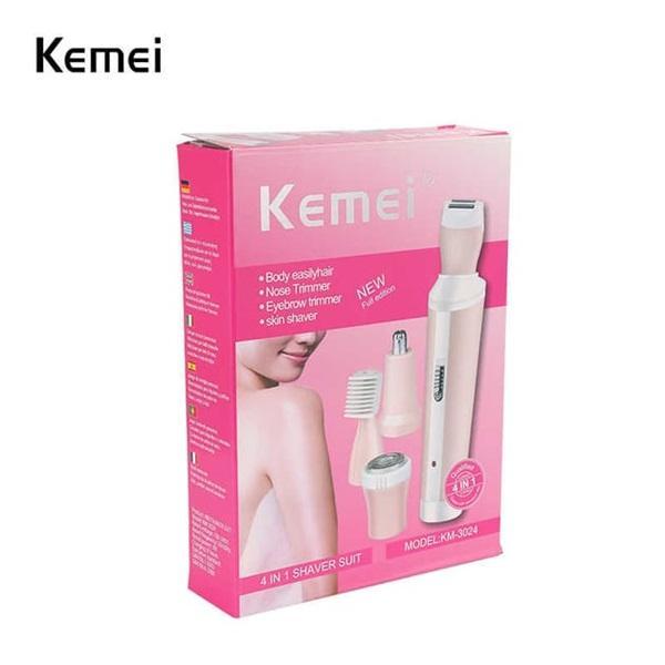 Kemei Detachable Head Women's Hair Shaver