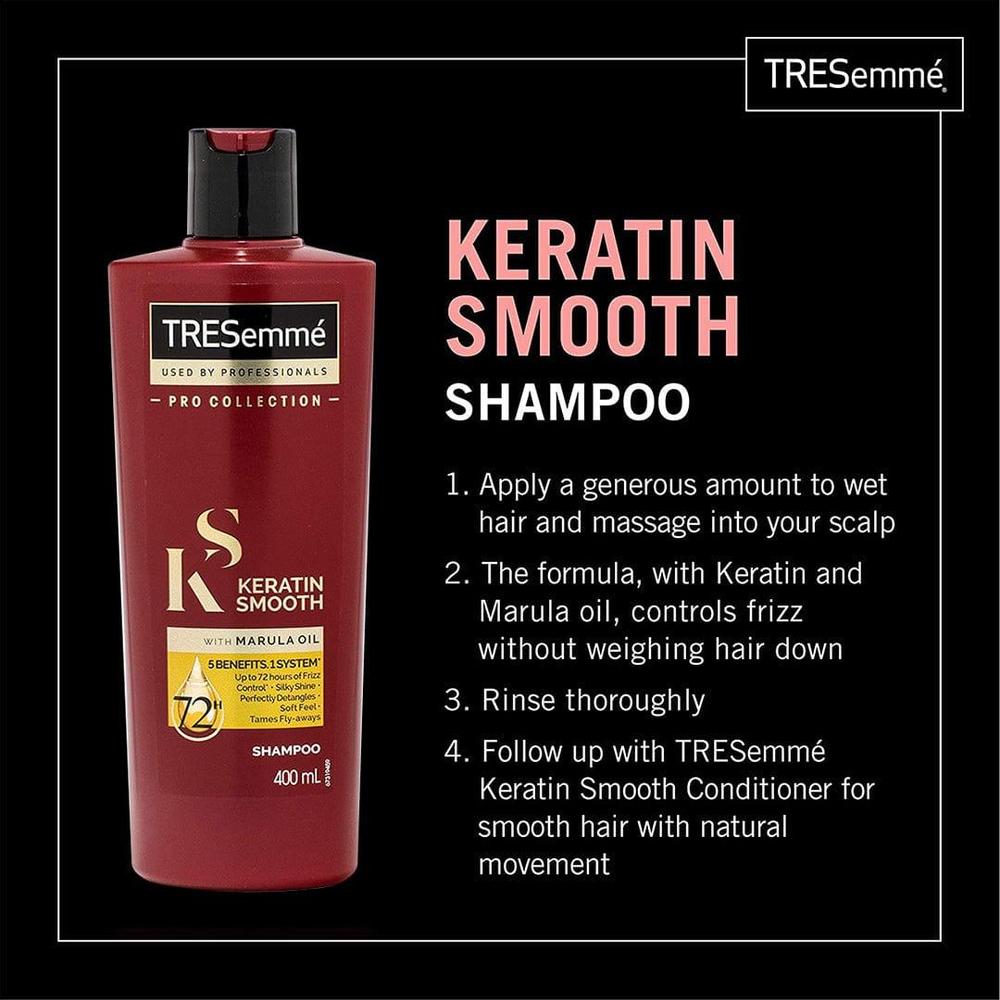 TRESemme Keratin Smooth Hair Shampoo, 400ml