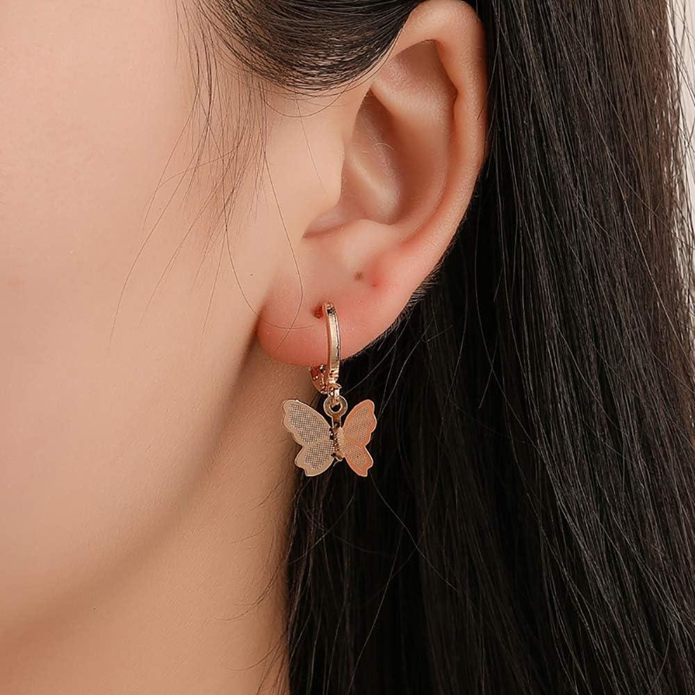Elegant Silver And Golden Plated With Butterfly Shape