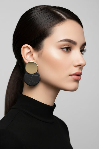 Trendy Acrylic Stones Design Earrings