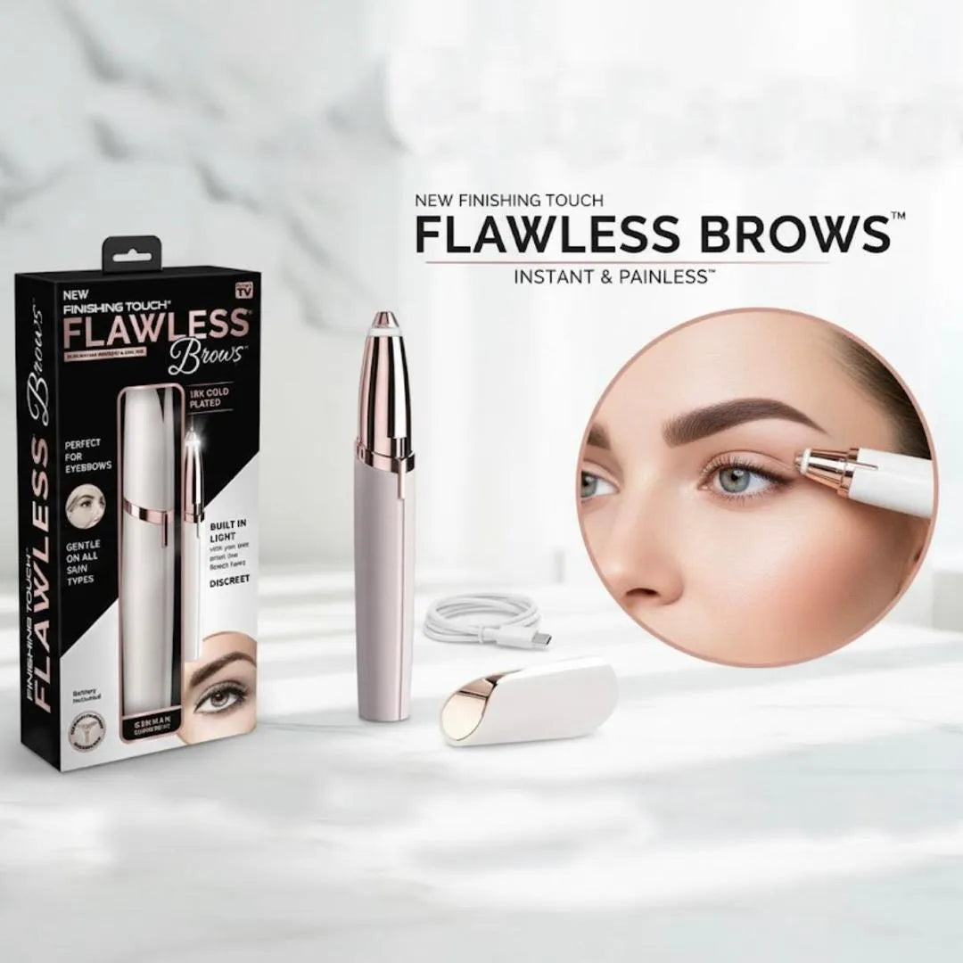 Flawless Pen Eyebrow HairRemover–RechargeablePrecisionTrimmerfor Effortless BrowShaping