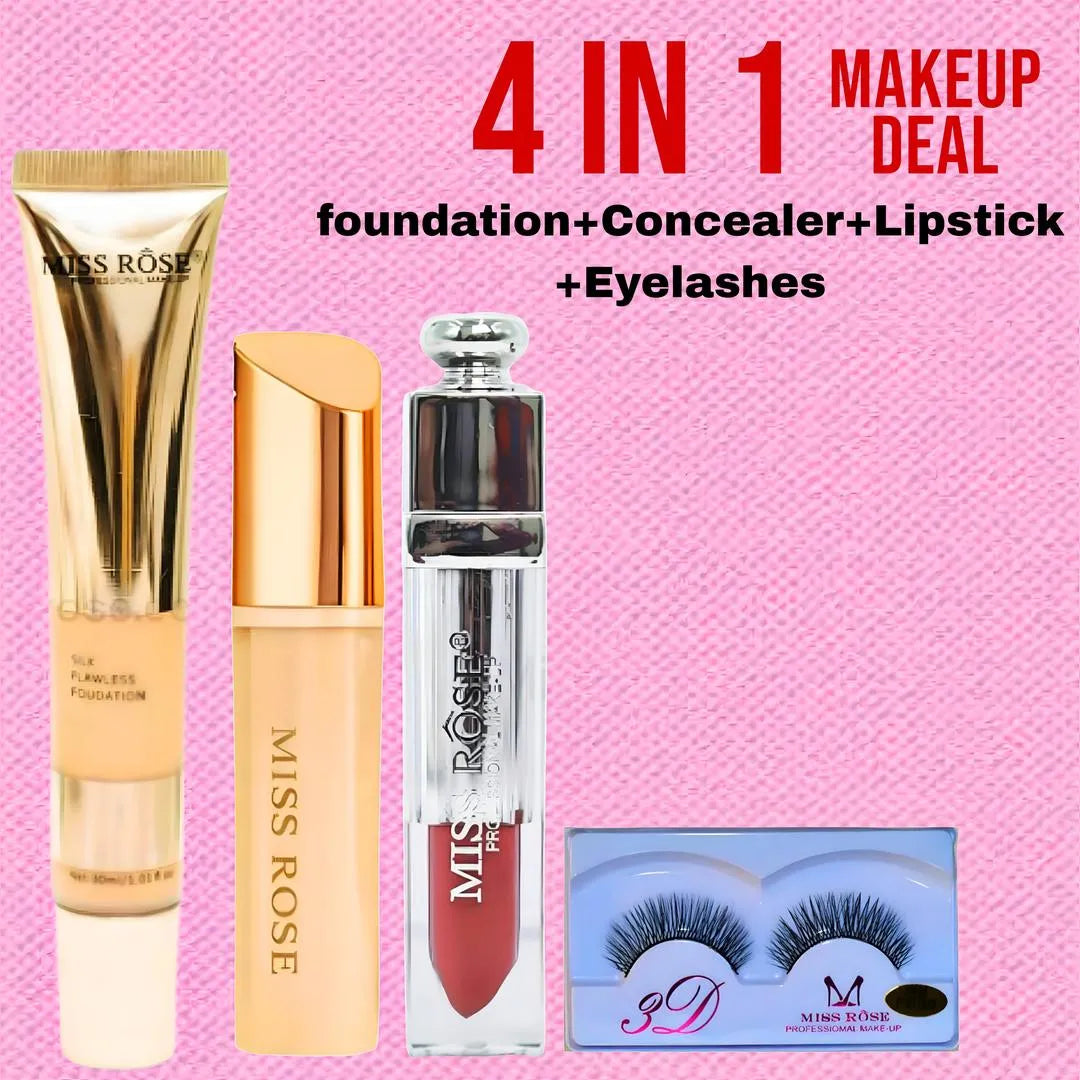 4 in 1 Miss Rose Makeup Bundle