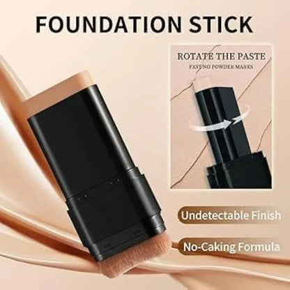Gegemoon 2-in-1 Stick Foundation& Concealer – High Coverage, Smooth Finish, Long-Lasting Makeup Stick