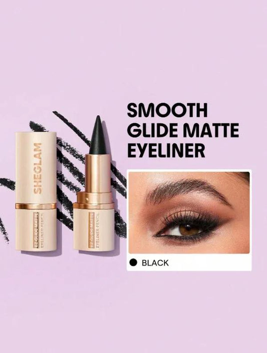 SHEGLAM EZ Glide Matte Eyeliner Pencil – Long-Lasting ,Smudge-Proof, Ultra-Smooth Application
