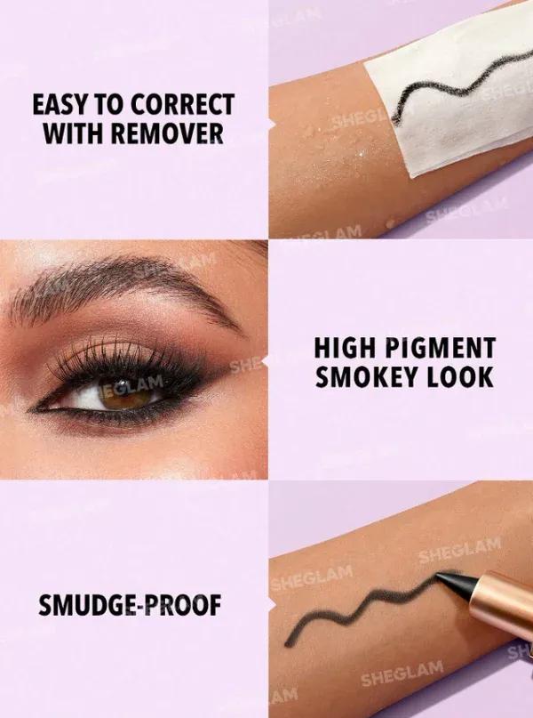 SHEGLAM EZ Glide Matte Eyeliner Pencil – Long-Lasting ,Smudge-Proof, Ultra-Smooth Application