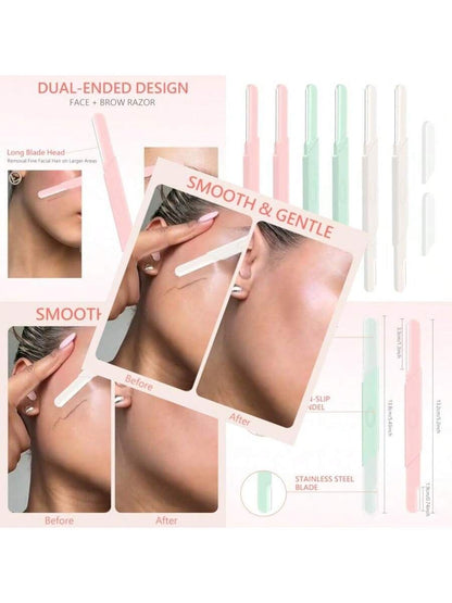3 Pcs Painless Face Razors for Smooth Hair-Free Skin | Easy Hair Removal