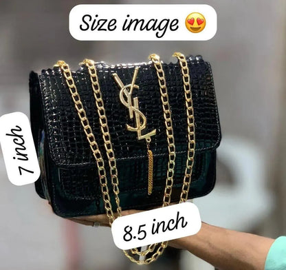 Girl's Leather Plain Shoulder Bag