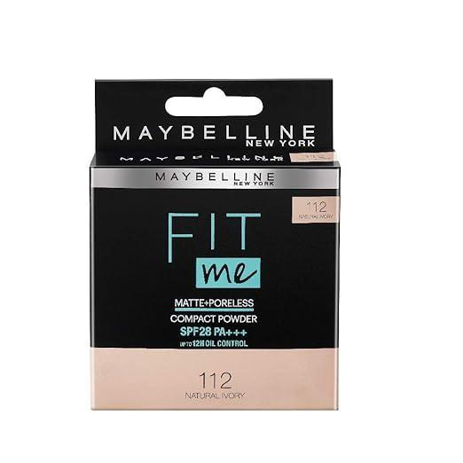 Maybelline New York Fit Me Compact Powder With SPF to Protect Skin from Sun, 8g