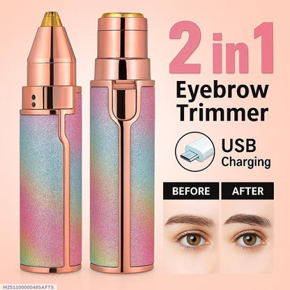 2 in 1 Eyebrow And Facial Hair Trimmer 10 Pcs