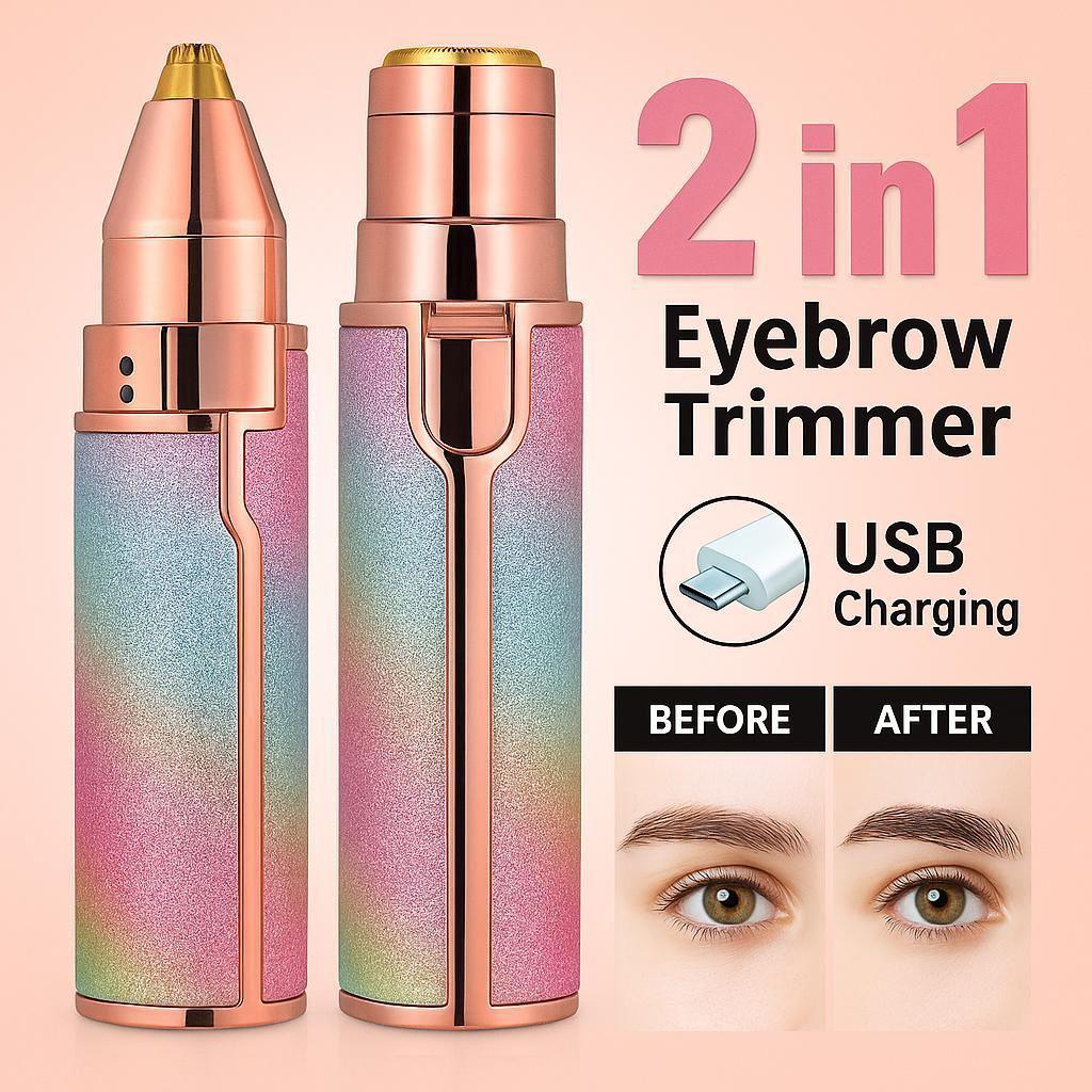 2 in 1 Eyebrow And Facial Hair Trimmer 10 Pcs