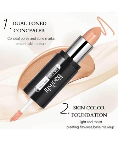 2 in 1 Matte Contour & Foundation Stick - High Coverage - 1 Pcs