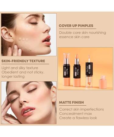 2 in 1 Matte Contour & Foundation Stick - High Coverage - 1 Pcs