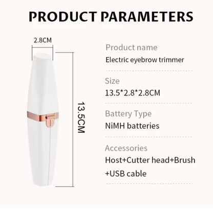 2 In 1 Battery Operated Eyebrow Trimmer For Ladies