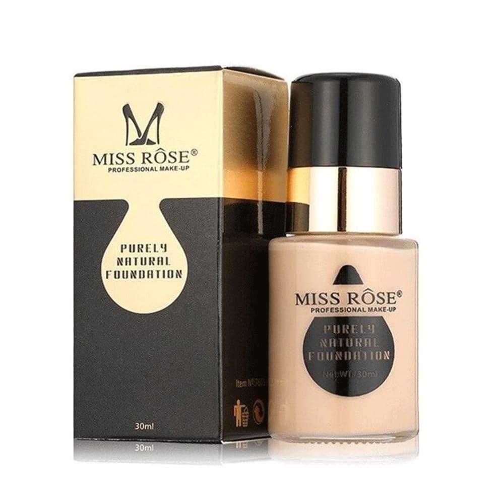 Miss Rose Light Coverage Foundation - Natural Ivory Finish | 30ml (1 Pcs)