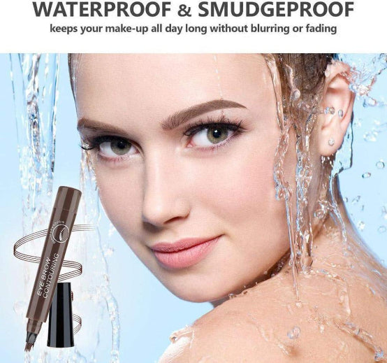 Waterproof Smudge Proof Eyebrow Pencil - 1 Pcs