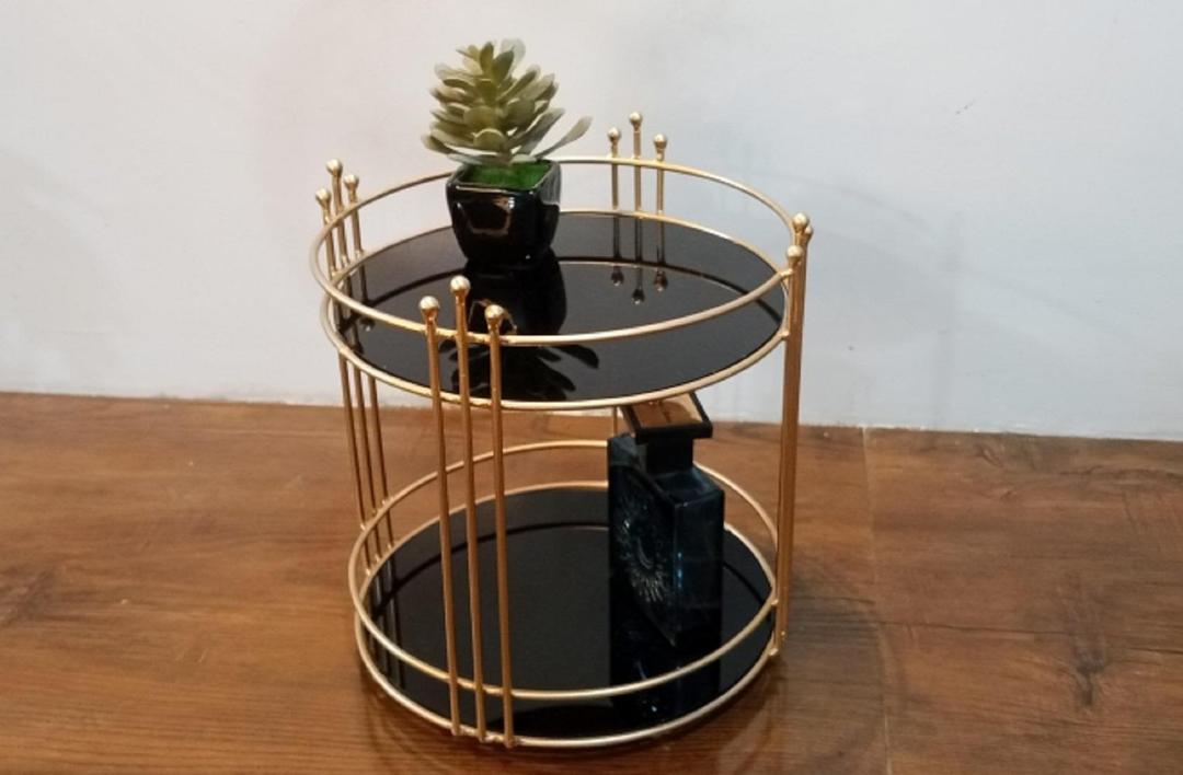 Cosmetic Storage Shelf 2 Tier Round, Makeup Organizer