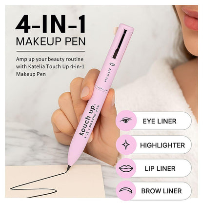 4 in 1 Makeup Pen : Refillable - Portable - Cruelty-Free Beauty, Paraben-Free Makeup Pen