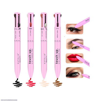 4 in 1 Makeup Pen : Refillable - Portable - Cruelty-Free Beauty, Paraben-Free Makeup Pen