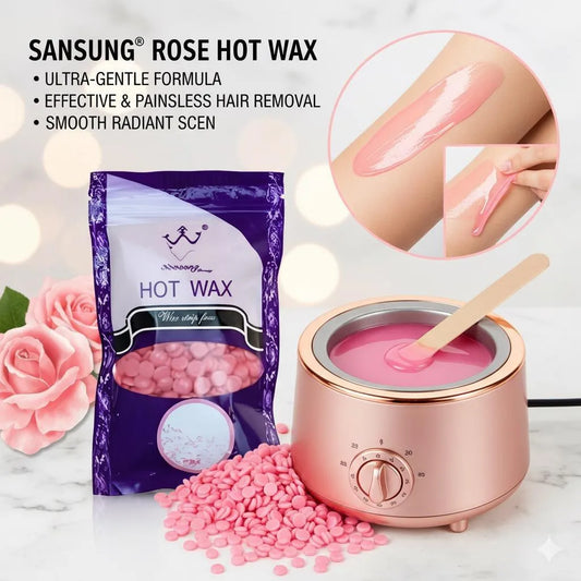 Painless Hard Wax Beads (100g Bag) - Stripless Depilatory Film Wax