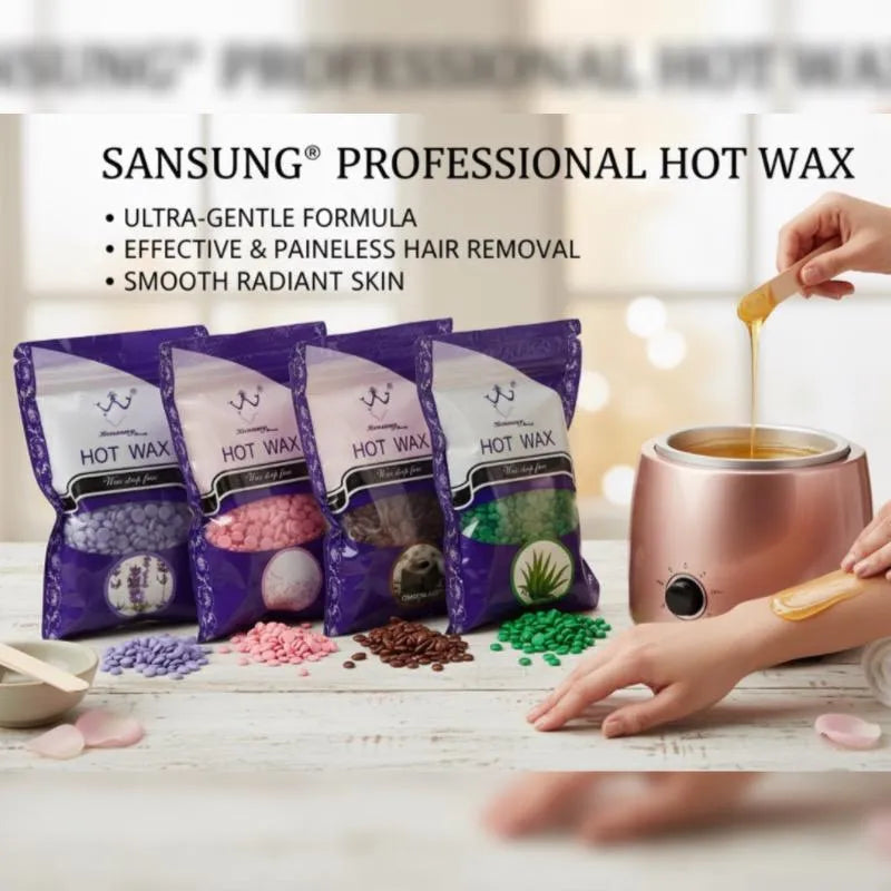 Painless Hard Wax Beads (100g Bag) - Stripless Depilatory Film Wax