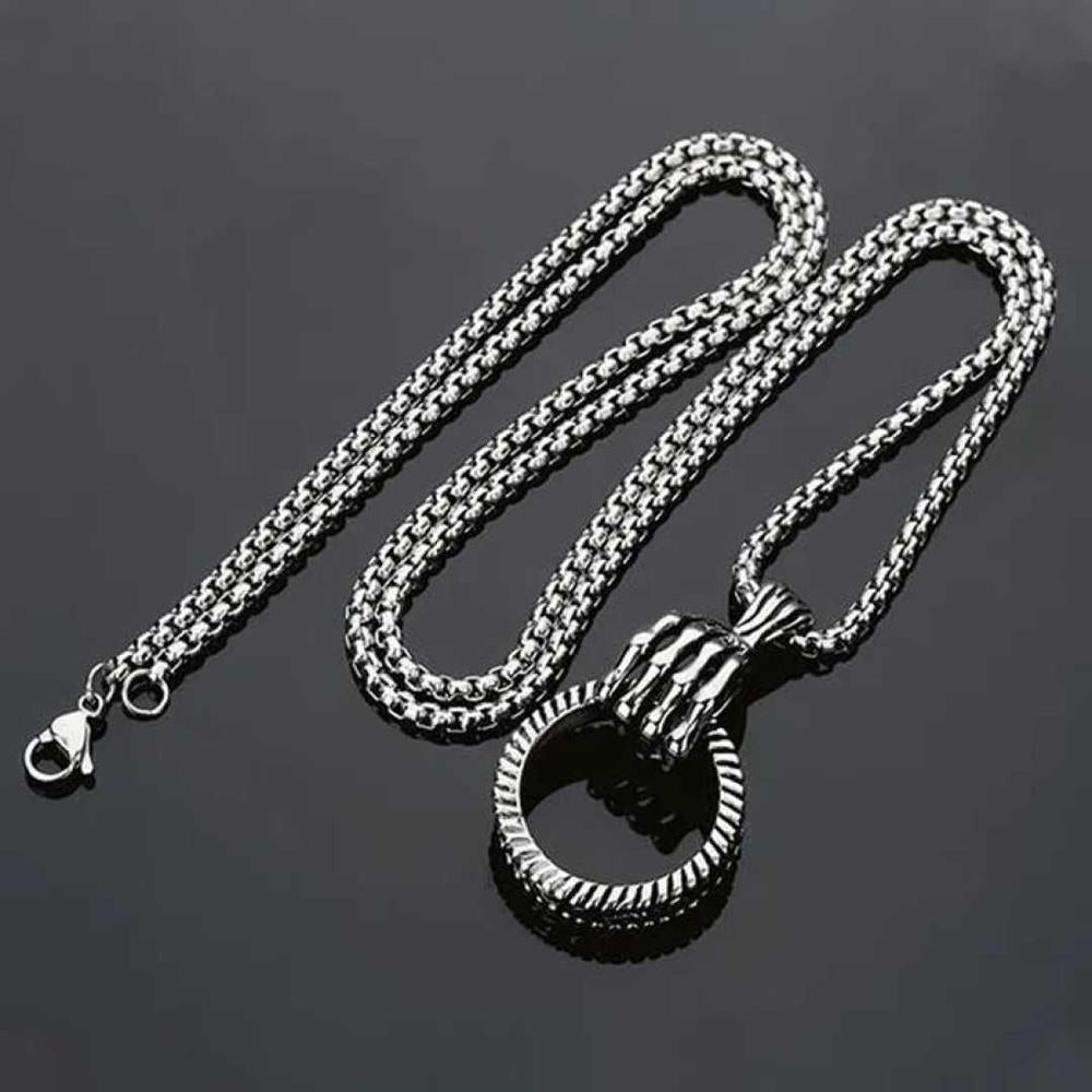 Necklace Elegant Ring Shaped Pendant