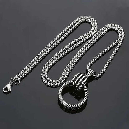 Necklace Elegant Ring Shaped Pendant