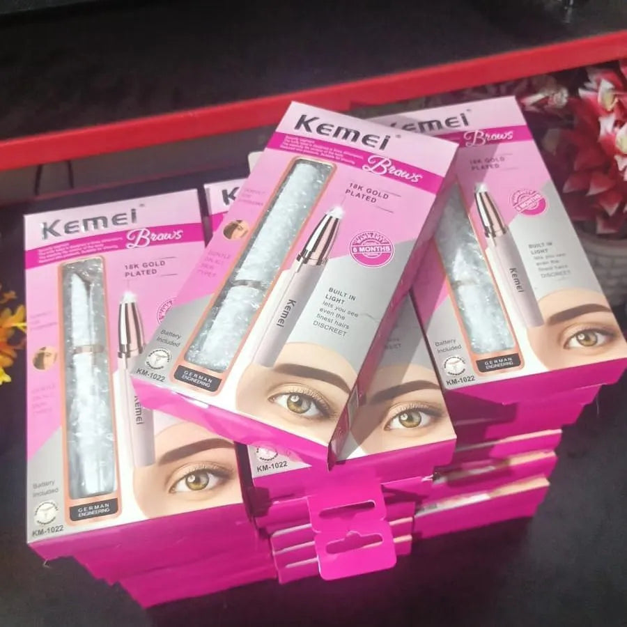 Kemei Rechargeable Eyebrows & Facial Hair Trimmer