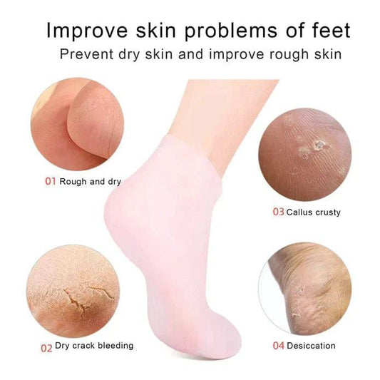 Silicone Anti-Crack Moisturizing Socks for Feet