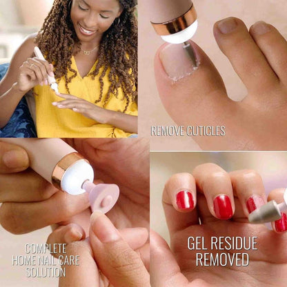 Professional Manicure Nail Tools - 1 Pack Pink ABS Plastic Set