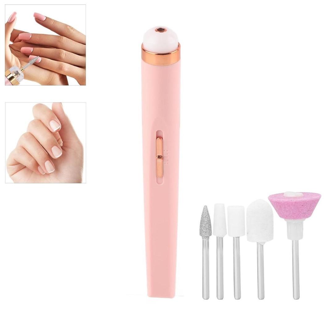 Professional Manicure Nail Tools - 1 Pack Pink ABS Plastic Set
