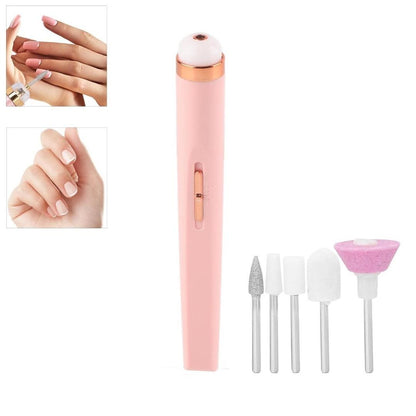 Professional Manicure Nail Tools - 1 Pack Pink ABS Plastic Set