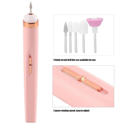 Professional Manicure Nail Tools - 1 Pack Pink ABS Plastic Set