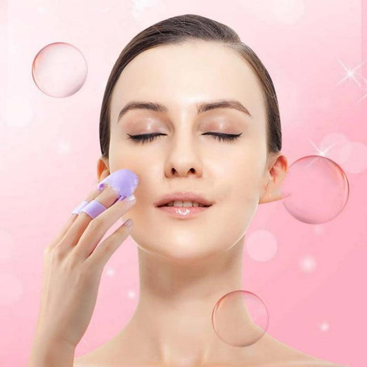 Exfoliation Face Cleaner Brush, Finger Soap Shaped Face Wash Brush