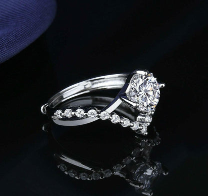 Crystal Diamond Ring - Beautiful Trendy Rings For Girls