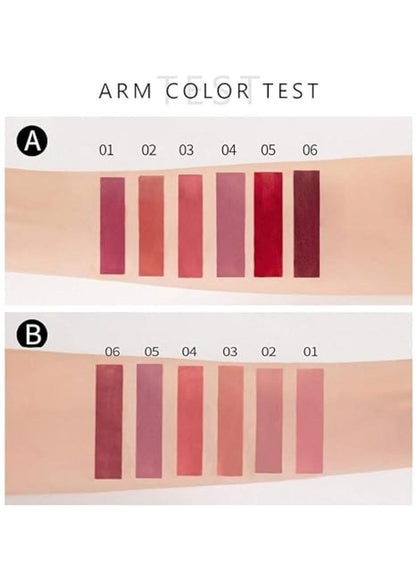 Long Lasting Liquid Matte Lipstick- Pack Of 6