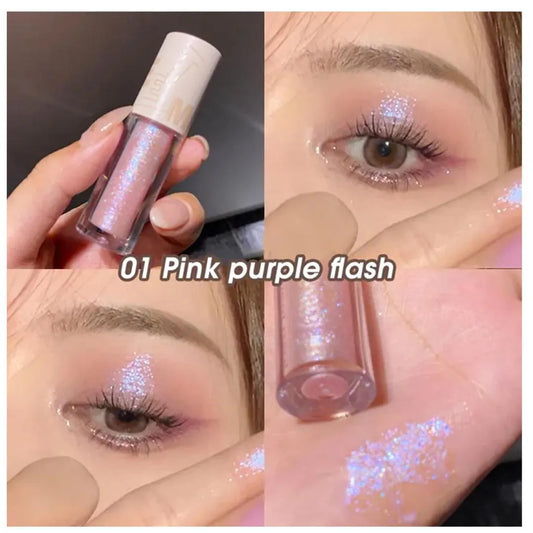 Dragon Ranee - Set Of 8 Shimmer And Shiny Liquid Glitter Eyeshadow Kit Professional Eyeshadow Glitter - 2.5ml*8pcs D8004 / DR120A