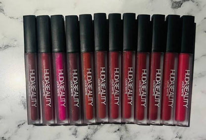 Huda Beauty Matte Lip Gloss Set of 12