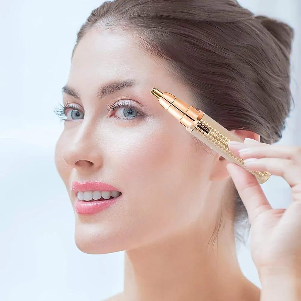 Flawzbss Rechargeable 3-in-1 Facial Hair Remover & Eyebrow Trimmer for Women