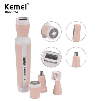 Kemei Detachable Head Women's Hair Shaver