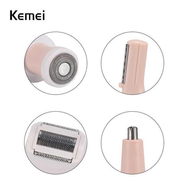 Kemei Detachable Head Women's Hair Shaver