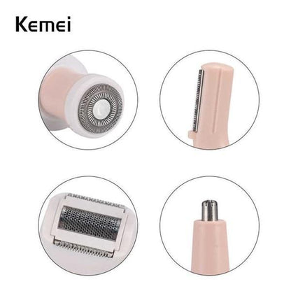 Kemei Detachable Head Women's Hair Shaver