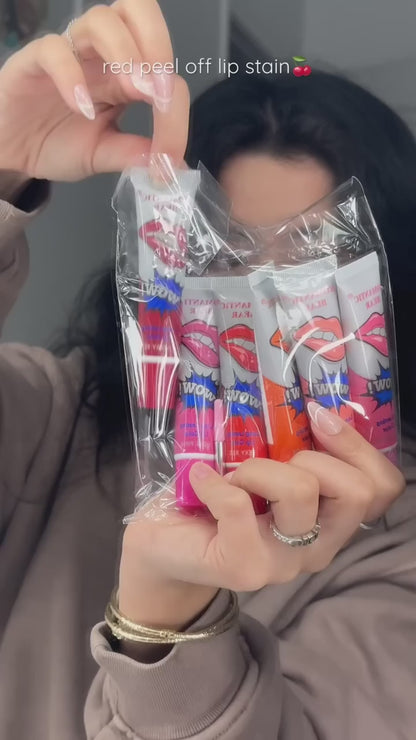 Peel Off Liquid Lipstick And Tint - Pack Of 6